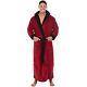 Mens Soft Fleece Long Sleeve Hooded Lounge Bath Robe Dressing Gown Sleepwear UK