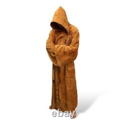 Mens Star Wars Robe Jedi Empire Cosplay Hooded Cloak Dressing Gown Bathrobe