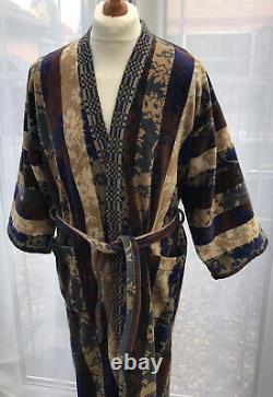 Mens Vintage Kenzo Paris Bath Robe Size Medium (excellent Condition)