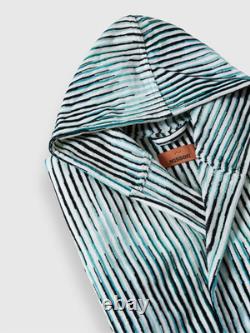 Missoni Arpeggio Bathrobe Turquoise. Unisex. Size S. BNWT. RRP £395
