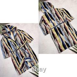 Missoni Bathrobe Cotton Multicolor Striped Italy Adults size Large
