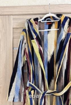 Missoni Bathrobe Cotton Multicolor Striped Italy Adults size Large