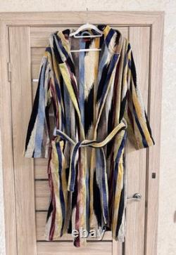 Missoni Bathrobe Cotton Multicolor Striped Italy Adults size Large