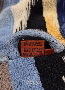 Missoni Bathrobe Cotton Multicolor Striped Italy Adults size Large