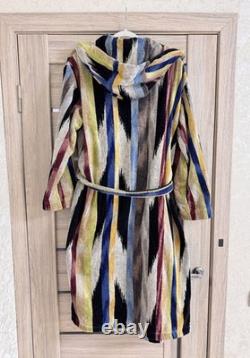 Missoni Bathrobe Cotton Multicolor Striped Italy Adults size Large