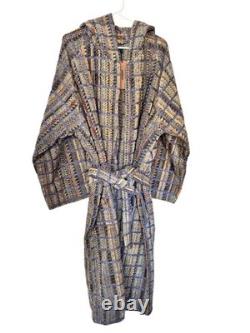Missoni Bathrobe in cotton terry with Striped Pattern Unisex Size XL