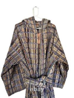 Missoni Bathrobe in cotton terry with Striped Pattern Unisex Size XL