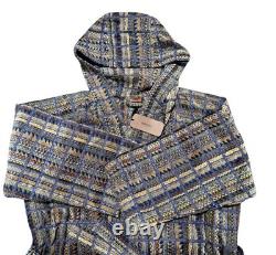 Missoni Bathrobe in cotton terry with Striped Pattern Unisex Size XL