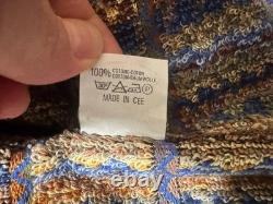 Missoni Bathrobe in cotton terry with Striped Pattern Unisex Size XL