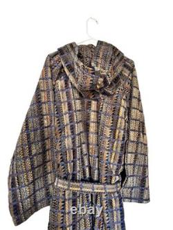 Missoni Bathrobe in cotton terry with Striped Pattern Unisex Size XL