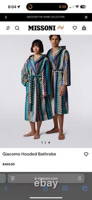 Missoni Giacomo Multicolor Blue Bathrobe XL Current Style