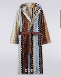 Missoni Giacomo Unisex hooded bathrobe in color code 160 Size XS