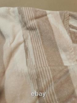 Missoni Home Mens L Clint Shawl High Neck Bathrobe BNIB White Brown 100% Cotton