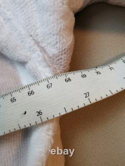Missoni Home Mens L Clint Shawl High Neck Bathrobe BNIB White Brown 100% Cotton
