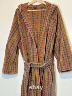 Missoni Hooded Bathrobe Multicolor Cotton Pockets Unisex Made in Italy