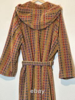 Missoni Hooded Bathrobe Multicolor Cotton Pockets Unisex Made in Italy