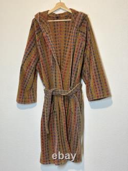 Missoni Hooded Bathrobe Multicolor Cotton Pockets Unisex Made in Italy