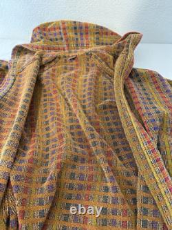 Missoni Hooded Bathrobe Multicolor Cotton Pockets Unisex Made in Italy