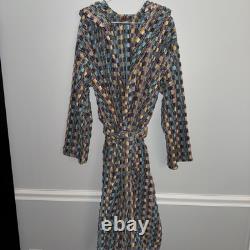 Missoni Hooded Bathrobe Multicolor Cotton Pockets Unisex Medium