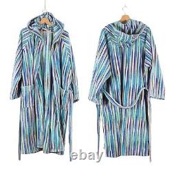 Missoni Men's Striped Bathrobe Hooded Terry Coat Towel size L Large