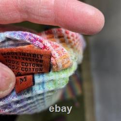 Missoni rainbow waffle turkish cotton bath robe italy medium Unisex