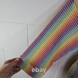 Missoni rainbow waffle turkish cotton bath robe italy medium Unisex