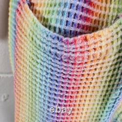 Missoni rainbow waffle turkish cotton bath robe italy medium Unisex