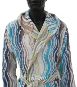 Missonihome Bath Robe Cotton Peggy 170 Hooded Medium Chevron Collection