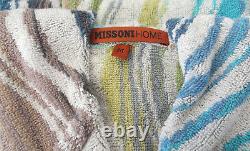 Missonihome Bath Robe Cotton Peggy 170 Hooded Medium Chevron Collection