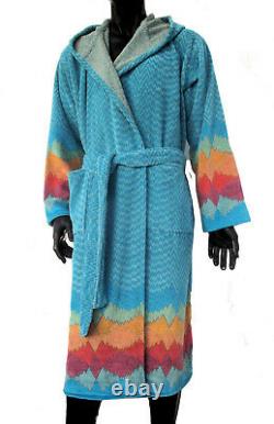 Missonihome Bath Robe Tamara 100 Cotton Velour Geranium Collection S M L