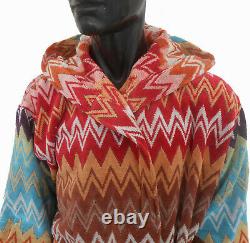 Missonihome Hooded Bath Robe Otello Unisex Size Large Cotton 2 Pockets