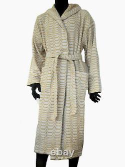 Missonihome Hooded Bath Robe Sammy 461 Cotton Anemone Collection Medium Large