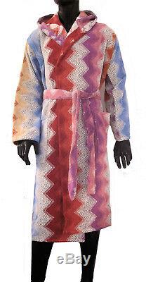 Missonihome Hooded Bath Robe Selma 159 Unisex Sizes S M L Cotton 2 Pockets