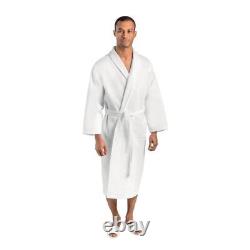 Mitre Comfort Langley Men's Bathrobe in White 100% Pure Cotton Extra Large