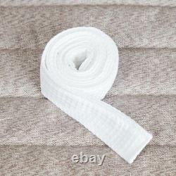Mitre Comfort Langley Spa Bathrobe Belt in White 100% Cotton One Size 10 pcs