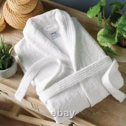 Mitre Eco Robe, Bathrobes 100% Organic Cotton in White Large Eco-friendly