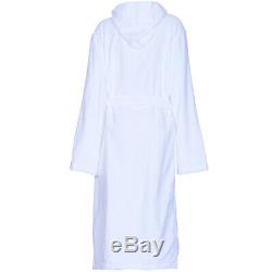 Moschino Men's Pure 100% Cotton Luxury Bath Robes/Dressing Gowns White Men's XL