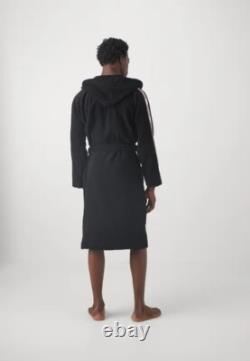 Moschino Tape Logo Bathrobe/Dressing Gown in Black Size M RRP £250