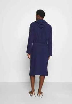 Moschino Teddy-Motif Bathrobe/Dressing Gown in Navy Blue Size XL RRP £200