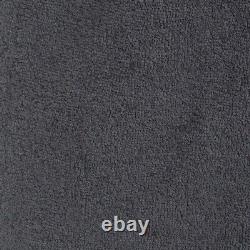 NEW$200 Tekla Unisex Organic Cotton Hooded Bath Robe Medium Color Ash Black Gray