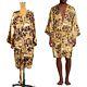 NEW $2195 VERSACE Unisex Barocco Animalier Belted Kimono SILK BATH Dressing ROBE