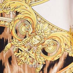 NEW $2195 VERSACE Unisex Barocco Animalier Belted Kimono SILK BATH Dressing ROBE