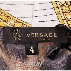 NEW $2195 VERSACE Unisex Barocco Animalier Belted Kimono SILK BATH Dressing ROBE