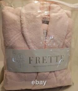 NEW Frette PINK L XL Bathrobe Robe 100% Cotton Turkish Terry Shawl Collar