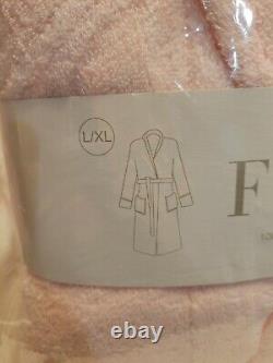 NEW Frette PINK L XL Bathrobe Robe 100% Cotton Turkish Terry Shawl Collar