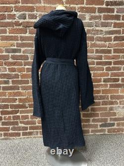 NEW Huckberry x Onsen Supima Cotton Large Waffle Bath Robe Luxurious Navy Unisex
