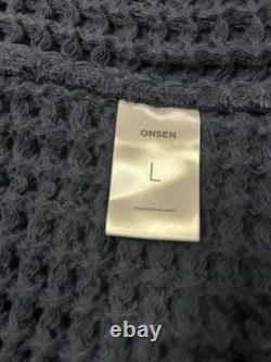 NEW Huckberry x Onsen Supima Cotton Large Waffle Bath Robe Luxurious Navy Unisex NEW Huckberry x Onsen Supima Cotton Large Waffle Bath Robe Luxurious Navy Unisex