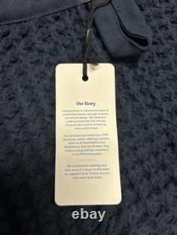 NEW Huckberry x Onsen Supima Cotton Large Waffle Bath Robe Luxurious Navy Unisex NEW Huckberry x Onsen Supima Cotton Large Waffle Bath Robe Luxurious Navy Unisex