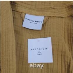 NEW Parachute Gender Inclusive Cloud Cotton Gauze Robe in Amber Size Small