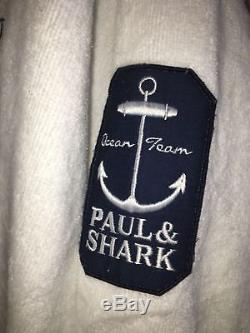 NEW Paul & Shark Jacket Bathrobe Accappatoio Swimm Giacca Men ADMIRALS 3XL WHITE